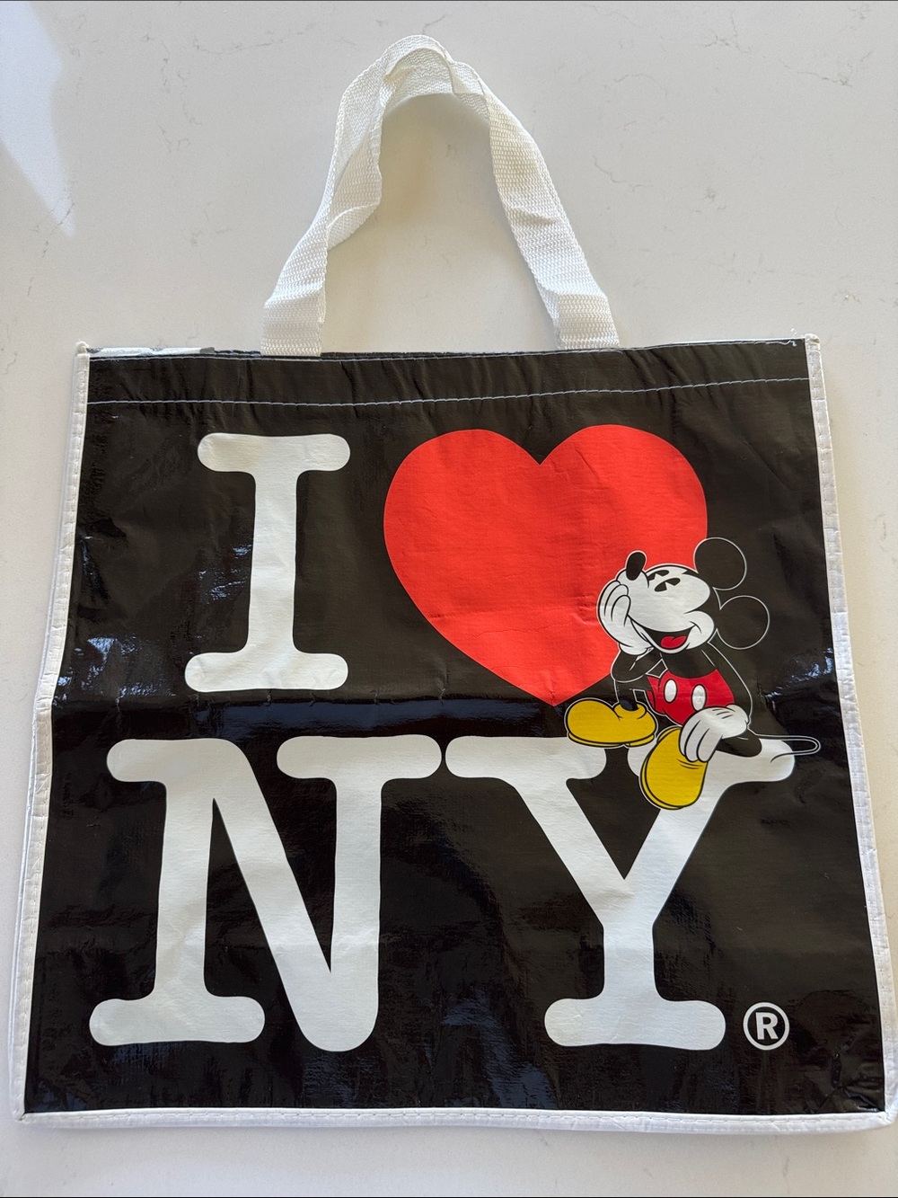 I ❤️ NY Mickey Tote Bag - Black with Red Heart NWOT